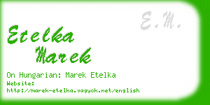 etelka marek business card